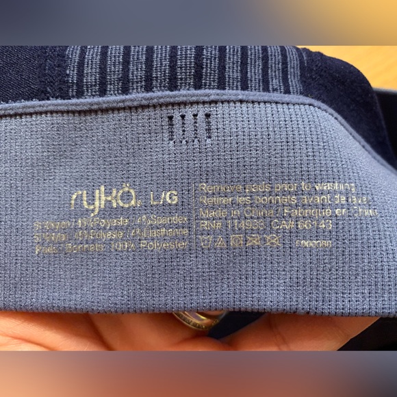 Women’s Ryko Blue adjustable Sports Bra size Large NWT - Picture 6 of 6